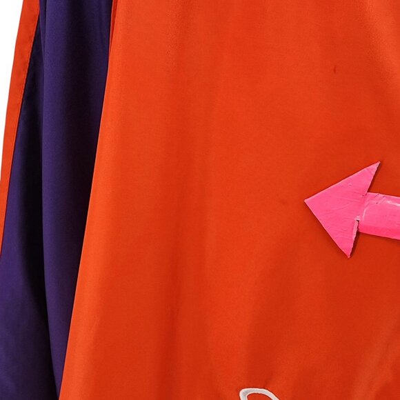 Vintage Clemson Mens XL Jacket Windbreaker Red Oak Sportswear Hooded 1/4 Zip - Picture 9 of 14